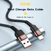 6A USB-typ C-kabel för Huawei P30 P40 Pro 66W Fast laddningstråd USB-C Laddningsdata CORD för Samsung S21 Ultra S20 Poco