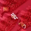Ręcznik czerwony chenille miękki ręka w chiński styl szybki chłonny trójwymiarowy trójwymiarowy kreskówka chusteczka do haftu domowego