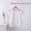 2022 Zomer baby jumpsuit cartoon katoen baby romper sport wind korte mouw O-hals jongens en meisjes klonter twee soorten