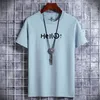 Letter Printing 100% Men T Shirt HipHop Cotton Tshirt Oneck Summer Male Causal Tshirts Fashion Loose Tees J15 220610