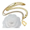 Mens Vintage Designer Halsband för kvinnor Letter B Fashion Hip Hop Jewelry Luxury Gold Pendants Halsband Designers Collane Accessories