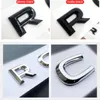New Font Font Letters Emblem for T-ROC Car Tyling Reficting Middle Trunk Logo Logo Sticker Chrome Matte Black Glossy Black253D