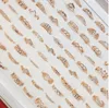 Jóias de shinestone de moda por atacado Jóias para homens noivado de casamento Presentes de festa Misture Gold Sier Cor 17mm-20mm Drop Deliver