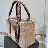 Woman Tote Designer Bag Sunshine Straw Shoulder Bags Summer Lady Woven Leather Art Handbags Large Capacity Women Fashion Handbag