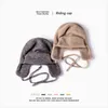 겨울 일본 야외 사이클링 울 니트 모자 여성 래딩 귀 보호 야외 따뜻한 모자 패션 두꺼운 양모 폭포 모자 J220722