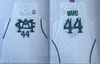 NCAA Basketball State College 44 Emma Ward Jerseys 22 milhas pontes 2 Jaren Jackson Jr Universidade Branca Equipe Color Costura pura Camisa de algodão respirável