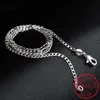 Mens 925 Stamp Silver Color Italian Cuban Curb Chain Necklaces For Men Women Solid Figaro Layering Necklace Sc2892808364