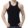 Débardeurs pour hommes Tops d'été Hommes Vêtements Noir Blanc Gris Singlets Sans manches Fitness Gilet Bodybuilding 2022 Male210z