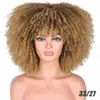 Nxy Wigs Chemical Fiber Full Head Hair Female Small Curly Explosive s Headcover 220527