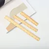 Office Stationery Rulers Custom High Quality 6 8 12in Wooden Ruler Metric/Inch Rulers Precision Double Sided Measuring