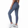 2022 Dames Sportkleding Yoga-outfits Broek Hoge taille Hardlopen Naakt Negende broek Stretch Nylon Dames Fitness Naadloos Hip Lifting-legging2453651