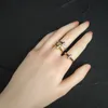 Les femmes aiment Ring 925 Silver Luxury Designer anneaux Men Brand Zirconia Fashion Anneaux T1 Style Classic Jewelry 14K Gold Plated Rose WE1450879