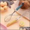 Egg Tools Kitchen Kitchen Dining Bar Home Garden Stainless Steel Manual Beater Creative Household Plastic Handle Mixer Baking Cream Eggs