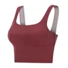 Yoga-Outfit, bequem, breiter Träger, Sport-BH, lange Linie, hohe Wirkung, Fitnessstudio, Workout, Crop-Tank-Top, Damen, rückenfrei, Sport, Fitness, TopsYoga2405