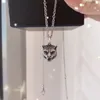 Zilveren ketting Klassieke mode Tijgerkop ketting Retro paar kettingen Hoge kwaliteit messing ketting Seiko High-end sieradenvoorraad