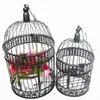 Objets décoratifs Figurines Cage à oiseaux en métal moderne Décoration de mariage en fer forgé européen Ornements de fleurs Pot Cage succulenteDécoratif