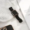 Resin strap Tempered Glass Case Apple Watch band 44mm 42mm 40mm 38mm correa Loop Watchband for iwatch 7 6 se series 5 4 3