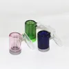 Kleurglas Asvanger Hookah Bubbler 14mm 18 mm mannelijke vrouwelijke kalebas Ashcatcher kommen voor glazen water Bong rig rookpijp siliconen handleidingen