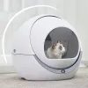 Gatto Grooming automatico Auto -pulizia gatti sandbox lettiera intelligente scatola per vassoio chiuso WC di allenamento rotante per padelle staccabili Accedes8185372