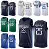 Uomo Bambini Donna Stampato Reggie Bullock Maglia da basket 25 Blu navy Bianco Verde Squadra Colore Traspirante Camicia in puro cotone per gli appassionati di sport Uniforme di alta qualità In vendita