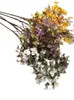 結婚式のセンターピースのための1つのフェイクワイルドアジサイフラワーブランチ人工シルクゼラニウム植物40 "