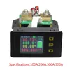 120V 100A 200A 500A LCD COMBO Meterspanningstroom KWH Watt 12V 24 V 48V 96V Batterijcapaciteit Power Monitoring