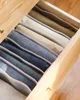 Closet Storage Organizers For Clothes Jeans Compartment Storage Items Bags Boxes Case Wardrobe Organizer Pants Drawer Divider 220714