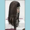 WIG CAPS Аксессуары для волос Инструменты продукты Ladies Braids Wigs 3/4 наполовину повязка на голову косплей Fancy Party Addwig Cap Delive 2021 Beufq