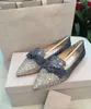 شقق أنيقة Galter Glitter Ballet Sexy Tex-Toe Women Walking Flats with Bow Luxury Ladies Ballerinas مريح الزفاف الزفاف الزفاف