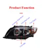 Car Head Lamp for Toyota Corolla LED Daytime Running Light 2008-2010 Dynamic Turn Signal Headlight Assembly High Beam Lens