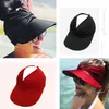 Women Sport Empty Top Hats Summer Wide Brim Sun Hat Sunshine Protection Visor Quickly-dry Cap Baseball Caps M4082