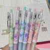 Gelpennor 3st Creamy Color Astronaut Space Travel Press Pen 0,5 mm svart