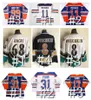 Vintage Alex Ovechkin CCM Capitals Hóquei Jersey Oilers Jaromir Jagr Mark Messier Wayne Gretzky Grant Fuhr Paul Coffey Kolzig Jeff Friesen