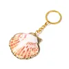 Bohemia Shell Keychain for Women Handbag Hangle Car Key Titular Conch Keyring Acessórios para joias de praia Presente