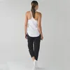 L-22 Kadın Streç Yoga Tayt Spor Koşu Spor Salonu Spor Kırpılmış Cepli Pantolon Kadın Şınav Spor Yüksek Bel Aktif Kapriler