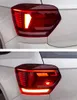 자동차 LED 테일 라이트 VW 폴로 테일 라이트 2019-2021 다이나믹 턴 신호 테일 라이트 어셈블리 후방 안개 브레이크 램프