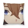 Childe Genshin Impact Pillowcase мягкая полиэфирная подушка декор игры Kaeya Tiddies бросить подушку корпус дома 220623