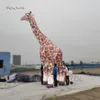 Vraiment gonflable Modèle de mascotte animale girafe 6m Ballon de girafe souffle pour la décoration du parc