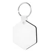 10 Styles Sublimation Blank DIY Keychains Party Favor Sundries Wooden Key Pendants Thermal Transfer Double-sided Keyring White Gift Keychain Accessories