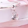 Argento sterling 925 Ciondola scarpe per bambini e biberon Perline adatte Braccialetti con ciondoli Pandora Accessori per gioielli fai da te