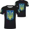 UCRANIA Camiseta Diy Gratis Nombre personalizado Número Ukr Camiseta Nación Bandera Ucrania País Ukrayina P o Imprimir Ropa 3D 220614