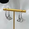 Boucles d'oreilles créoles à la mode pour femmes, bijoux de fiançailles, cadeau pour amoureux de mariage, avec boîte