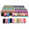 Mini Oval Nail Buffer Block Foot Rasps Double Sided Mixed Color DIY High Elastic Sponge Professional Polishing Care Repairing Polish Nails Pulidor De Unas Ovalado