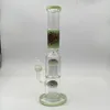 Hookah Wigwag Stright Glass Bong Double Tree Perc Waterpipe Acessórios para fumar