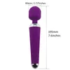 Massageador Brinquedos sexuais de adultos para mulher 10 velocidade USB Vibradores de clitóris orais recarregáveis para mulheres Av Magic Wand Vibrador GSPOT Massager6144571