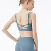 Atuendo de yoga Lace Sling Sports Bra para mujeres gimnasios sexy back ropa de fitness bras de entrenamiento transpirable deportivo brassiere 2022