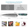 Xituo vg10 japanska damaskus stålkock kniv kök knivar skarp professionell cleaver utitlty kniv abalone shell handtag bäst