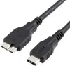 Kabel ładowarki USB-C 3.1 Gen 2 3,3 stopy zewnętrzny przewód dysku twardego kompatybilny z WD Seagate Toshiba Canvio Portable HDD, Samsung S5/Note 3