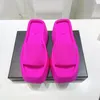 منصة منصة Dersigner Sandals Ti Sandal Fashion Women Slippers Wedge Heels Clipper 10cm حفل زفاف حزب الهلام روببي