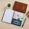 Notepads Livre Planificateurs 2022 Plan hebdomadaire Anglaise Full Français Annexe Pu en cuir Notebook Elastic Band Notepad
